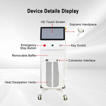 Kuan Technology White Titanium Female Hair Removal Devicee