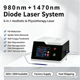 KuAn Technology Diode Fiber Optic 980nm + 1470nm Laser Therapy Instrument